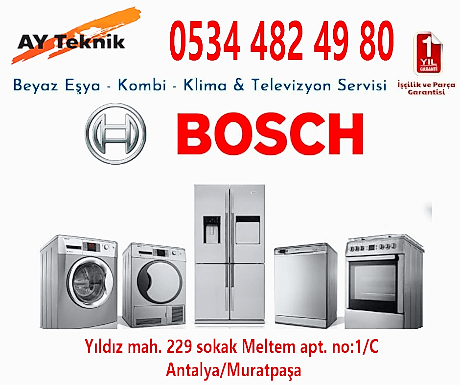 Antalya Bosch çamaşır makinesi servisi