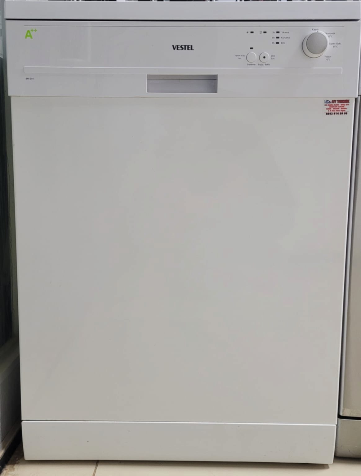Vestel 3 Prog. Bulaşık Makinesi
